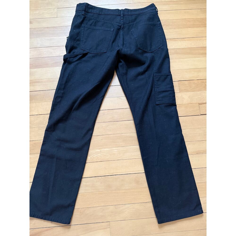 Frame Le Slouch Double Knee Utility Jeans Washed Noir Black Size 27 EUC - Picture 6 of 6